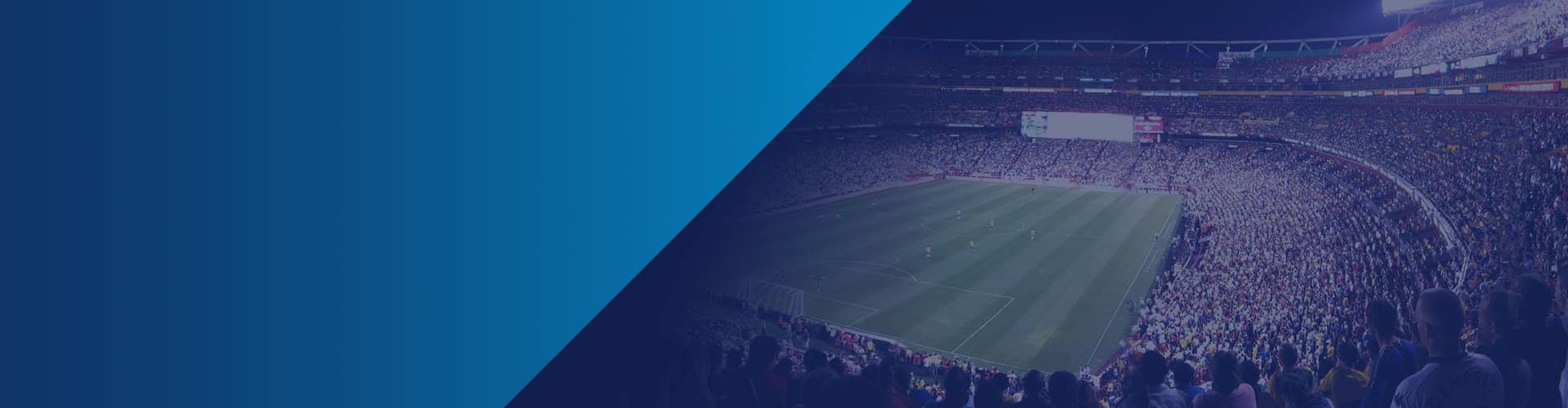 website banner with full football stadium in the background